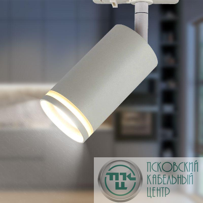Светильник трековый 1ф TR52 - GU10 WH под лампу GU10 матовый бел. Эра Б0054165