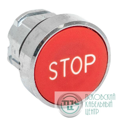 Механизм кнопки исполнительный "STOP" XB4 красн. плоский возвратный без фиксации IP65 EKF XB4BA-4158C-65