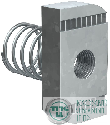 Гайка канальная с пружиной М10х40 (уп.50шт) IEK CMZ11-GK-10