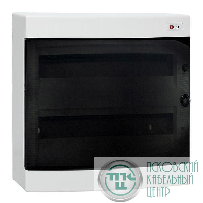 Щит распределительный навесной Unix 2х18мод. IP41 прозр. дверь PROxima EKF ux-2x18-n