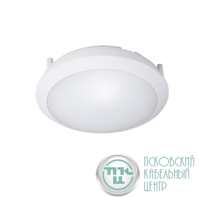 Светильник светодиодный WP 25 C 15W OP 940 D300 WH MDM 300х300х93мм 15Вт 4000К IP66 пылевлагозащ. ЖКХ с микроволнов. датчиком движения бел. Русский Свет 15072523440
