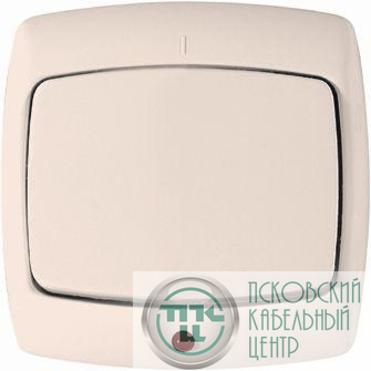 Выключатель 1-кл. СП Рондо 6А IP20 с индикацией сл. кость SchE S16-066-SI