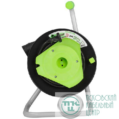 Удлинитель на пластик. катушке 1х15м без заземл. GAZ-2x0.75-15m Greenline ПВС 2х0.75 Эра Б0065096