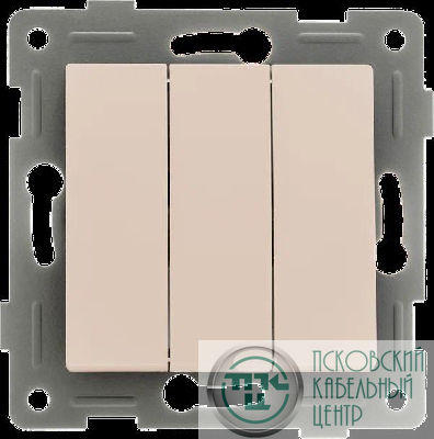 Выключатель 3-кл. СП Ugra 10А IP20 250В механизм беж. GUSI С11В3-003