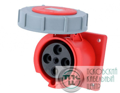 Розетка для скрытой проводки 3Р+РЕ 63А 380В IP67 РЩ-103 DEKraft 26272DEK