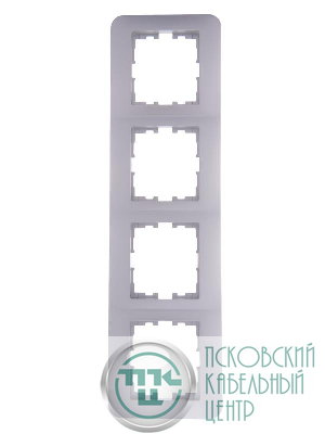 Рамка 4-м KARINA LIFE горизонт. жемчуж./бел. перламутр. LEZARD 708-3000-149