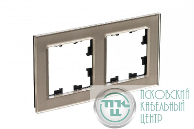 Рамка 2-м AtlasDesign Nature стекло шампань SE ATN320502