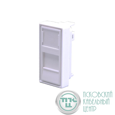 Панель лицевая 1 порта 45х225 Keystone шторка (DIY) SUPRLAN 10-0319-1