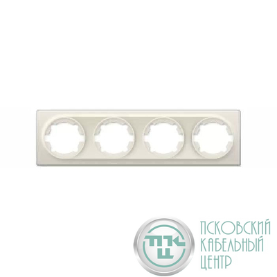Рамка 4-м Florence беж. 1E52401301 OneKeyElectro 2172808