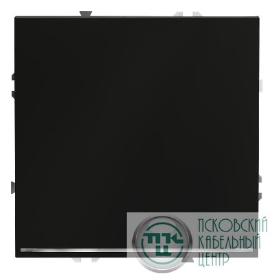 Переключатель проходной 1-кл. СП S70 10А с подсветкой механизм черн. матов. Voltum VLS010408