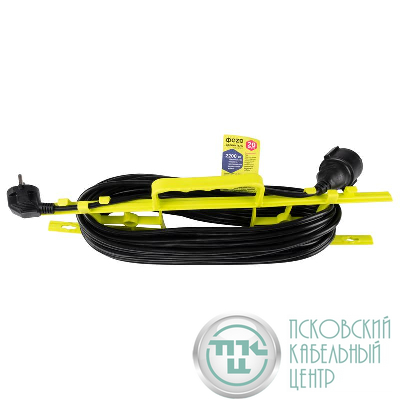 Удлинитель-шнур на рамке 1х20м с заземл. CSG100-2000 ФАZА 5063884