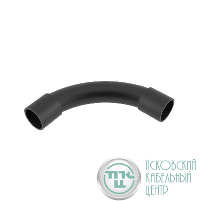 Поворот на 90град. труба-труба IP40 d20мм черн. DKC 50420B