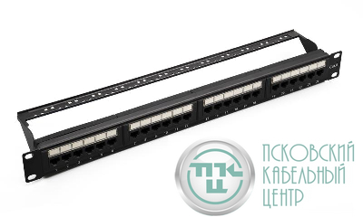 Патч-панель UTP 24хRJ-45 кат.6 1U 19дюйм SUPRLAN 10-0427