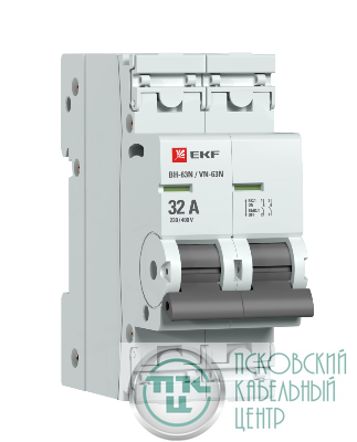 Выключатель нагрузки 2п 32А ВН-63N PROxima EKF S63232