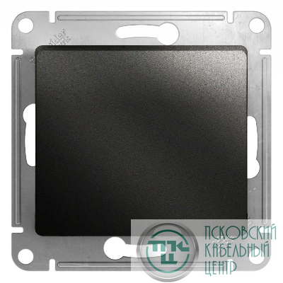 Кнопка нажимная 1-кл. СП Glossa 10А IP20 (сх. 1) 10AX механизм антрацит SE GSL000715