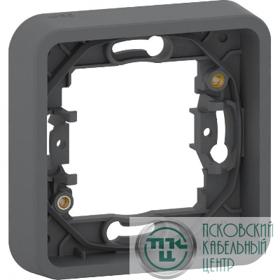 Рамка 1-м Mureva Styl без винтов IP55 антрацит SchE MUR34107