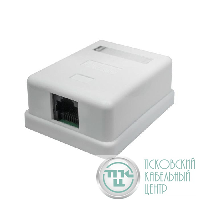 Розетка компьютерная 8P8C RJ-45 UTP кат.5E 1 порт (DIY) SUPRLAN 10-0307-1