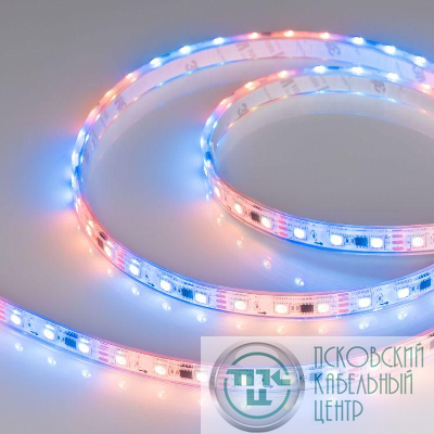 Лента светодиодная SPI-PFS-B60-12mm 12V RGB-PX3 14.4Вт/м IP68 5060 герметичная бегущий огонь (уп.5м) Arlight 026155(3)