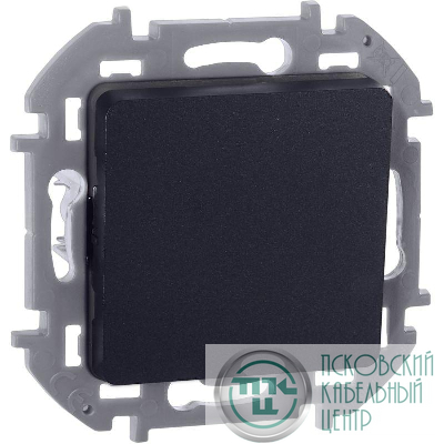 Переключатель 1-кл. Inspiria 10А IP20 250В 10AX механизм антрацит IEK 673653