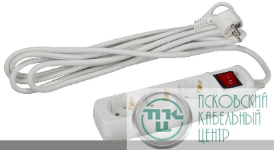 Удлинитель 3х3м с заземл. 16А IP20 U-3es-3m-3х1 ПВС 3х1 с выкл. Эра Б0028378