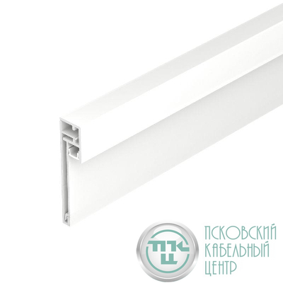 Профиль PLINTUS-H54B-2000 WHITE L2000 алюм. Arlight 046141