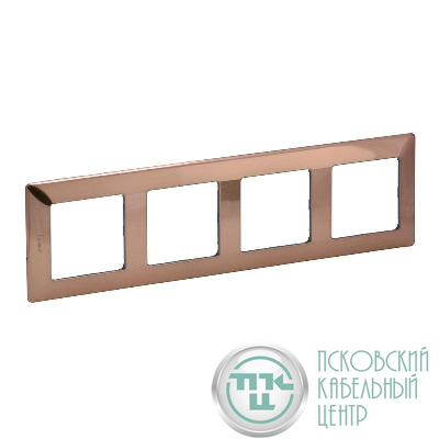 Рамка 4-м Valena Life универсальная медь Leg 754164