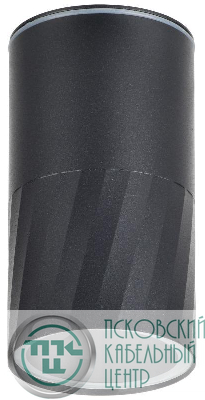 Светильник 5222 GU10 IP65 уличный потолочный черн. IEK LT-UPU0-5222-GU10-1-K02