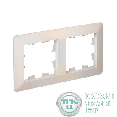 Рамка 2-м AtlasDesign Air жемчуж./дым. бел. SE ATN220402