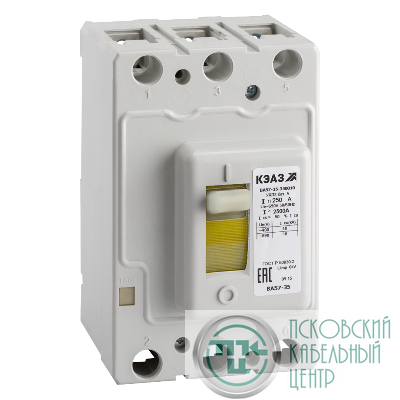 Выключатель автоматический 3п 80А 1250Im 25кА ВА57-35-340010 УХЛ3 690В AC КЭАЗ 108580