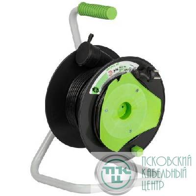 Удлинитель на пластик. катушке 1х30м без заземл. GAZ-2x1-30m Greenline ПВС 2х1 Эра Б0065099