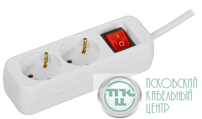 Удлинитель 2х5м 10А У02К ПВС 3х1 бел. UMA IEK UM-YP10-10-02-05-ZK-K01