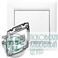 Розетка компьютерная + телефонная 2-м СП Valena RJ45 + RJ11 кат.6 UTP механизм бел. (DIY-упак.) Leg 695339