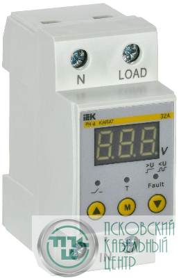 Реле напряжения РН-д 1ф 36мм 32А KARAT IEK IVR21-1-32