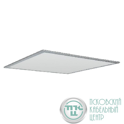 Светильник светодиодный ЛУО-4007-L 36Вт 4000К IP40 панель тонкая 595х595 серебро без драйвера Basic EKF LPS-4007-L-36-4000