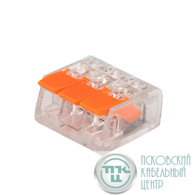 Клемма монтажная рычажного соединения PTC-3P 221-413 450В 32А 0.14-4.0кв.мм JazzWay 5050914