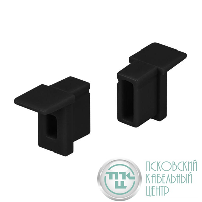 Заглушка SL-MINI-6-H9 BLACK c отверстием пластик (комплект) Arlight 044087
