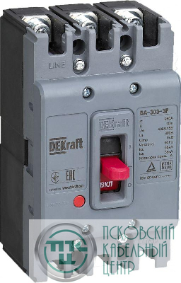 Выключатель автоматический 3п 125А 36кА ВА-303 DEKraft 22751DEK