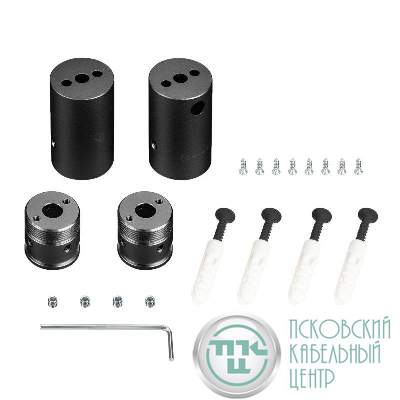 Крепление MOONLIGHT-VT-CEILING-DL-D18 Black металл (комплект) Arlight 048590