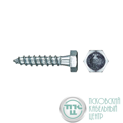 Болт сантехнический 6х30 DIN 571 оцинк. (уп.6шт) Tech-Krep/Zitar 102579