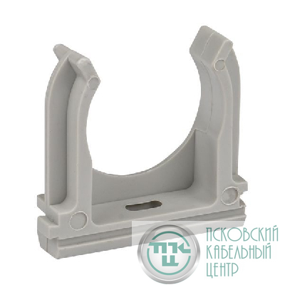 Держатель для труб (клипса) d40мм сер. (уп.30шт) Plast EKF derj-z-40n