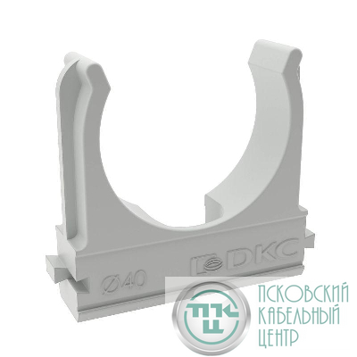 Держатель для труб (клипса) d40мм с защелкой DKC 51040