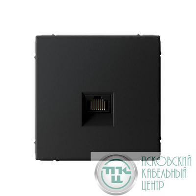 Розетка компьютерная ArtGallery RJ45 кат.6A механизм карбон SE GAL001086