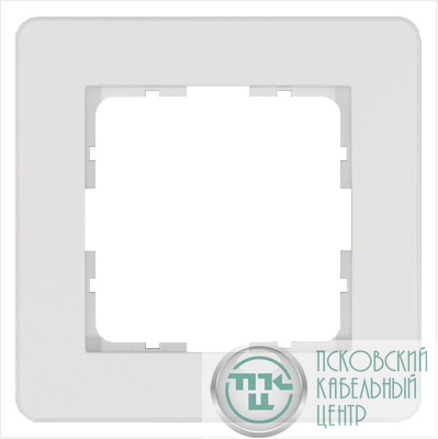 Рамка 1-м G-Flex бел. глянцевый Jasmart G1101W