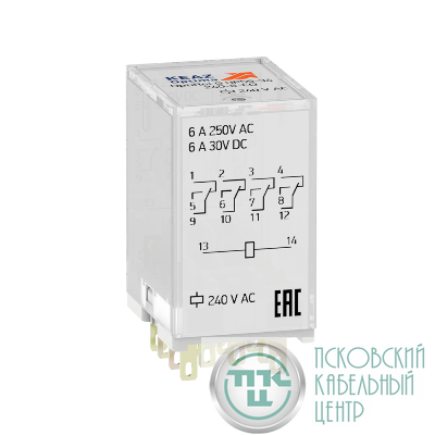 Реле промежуточное OptiRel G RP55-34-24D-6-CO КЭАЗ 281125
