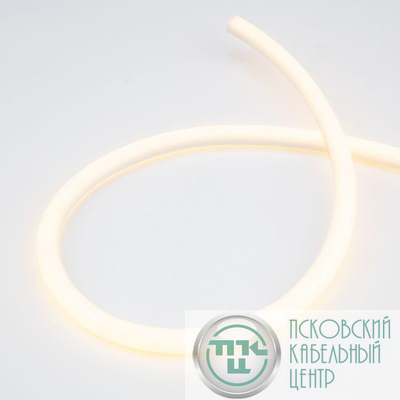 Шнур светодиодный гибкий неон 360 (круглый) тепл. бел. (уп.50м) Neon-Night 131-316