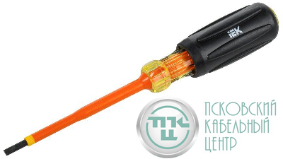 Отвертка диэлектрическая SL4.0х100 Т3 ARMA2L 5 IEK A2L5-SC30-T3-SL-40-100