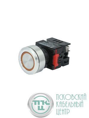 Лампа индикаторная ЛС(к)-30-О-2-220-65У1 светодиодная матрица d30мм 220В AC/DC IP65 оранж. Электротехник ET016991