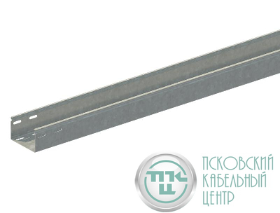 Лоток прямой замковый неперфорированный 100х50 L2000 1.2мм ЛМс-ПЗН 100х50-1.2ц УТ2.5 СОЭМИ Н0122141332