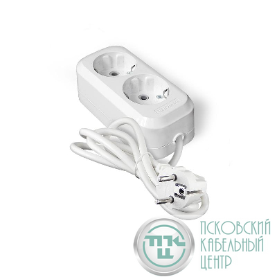Удлинитель 2х3м с заземл. IP20 Е-302А ПВС 3х1.5 Universal 1718