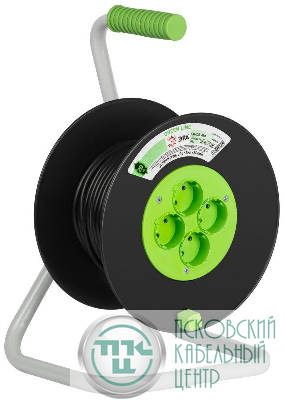 Удлинитель на пластик. катушке 4х20м без заземл. KAT-2x1-20m Greenline ПВС 2х1 Эра Б0064997